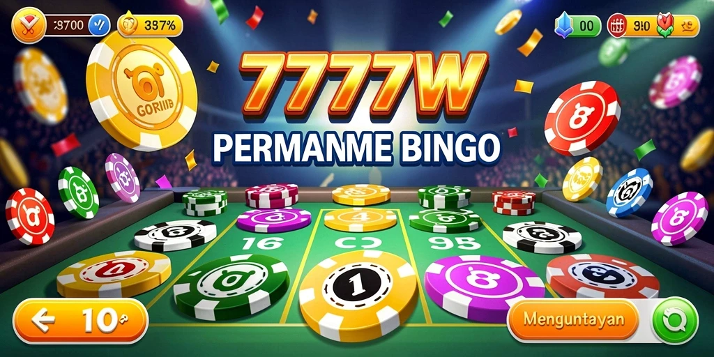Tampilan gameplay 7777W yang menarik dan penuh aksi Bingo.