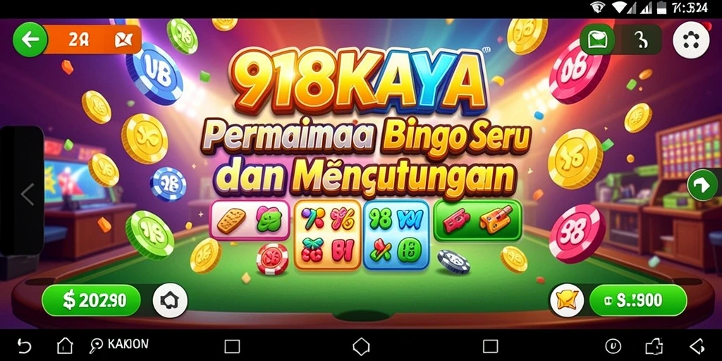 Tampilan gameplay Bingo yang mengasyikkan di 918KAYA.
