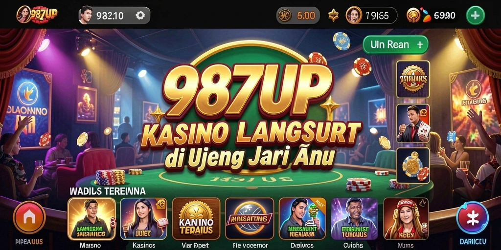 Tampilan gameplay Live Casino yang menarik di 987UP.
