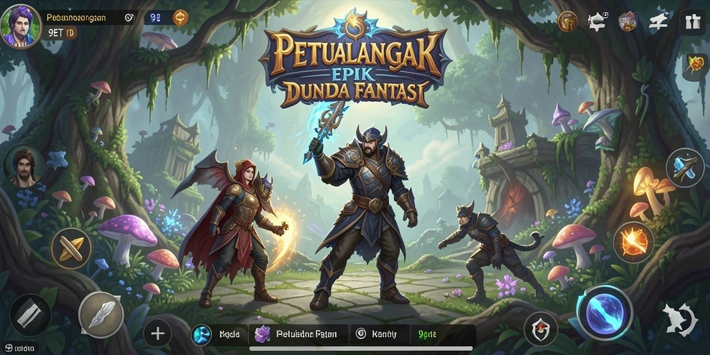 Tampilan gameplay <strong>9ET</strong> yang epik dan menarik, menampilkan pertempuran dinamis.