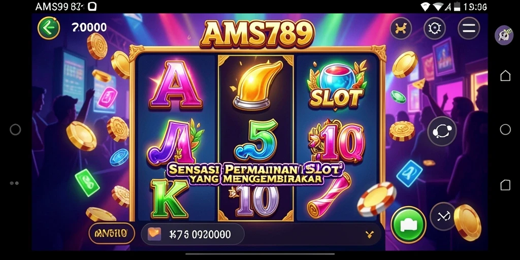 Tampilan gameplay menarik di AMS789 dengan berbagai tema slot.