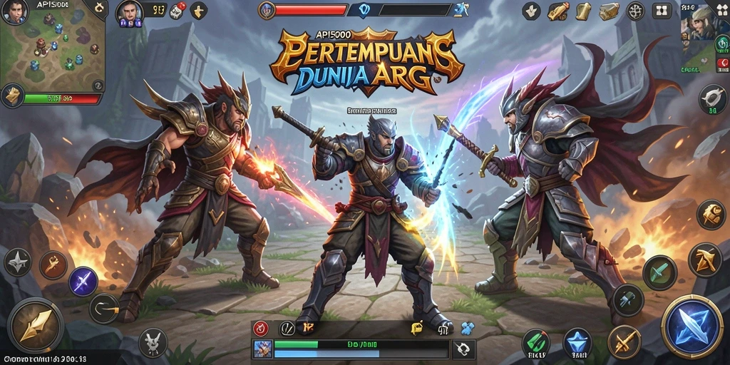 Tangkapan layar menampilkan aksi seru di game ARPG API5000.