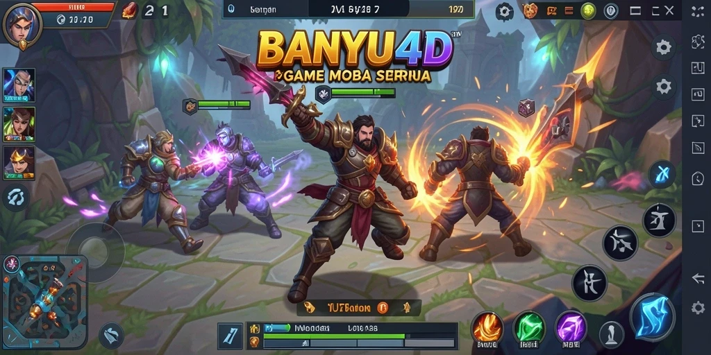 Gameplay seru BANYU4D dengan pertempuran strategis.