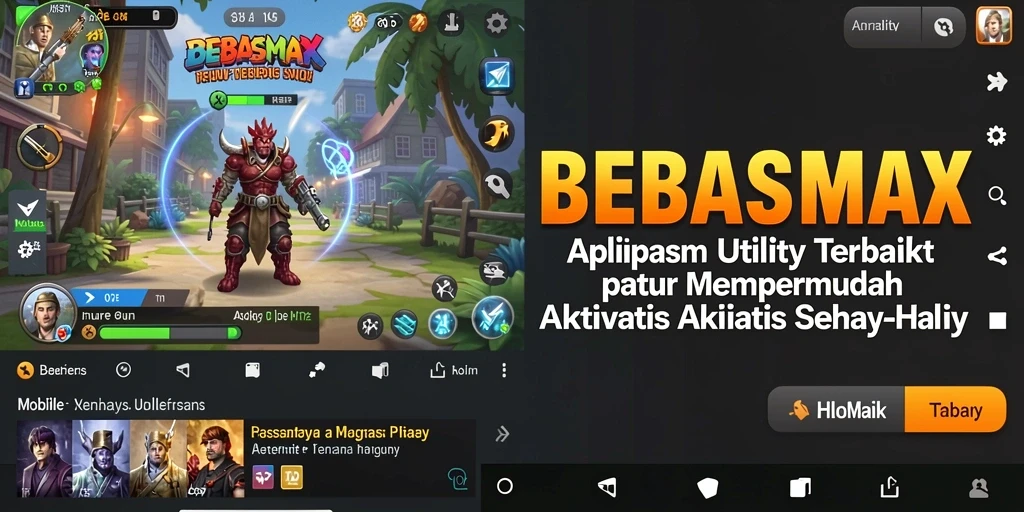 Tampilan antarmuka BEBASMAX yang sederhana dan intuitif.