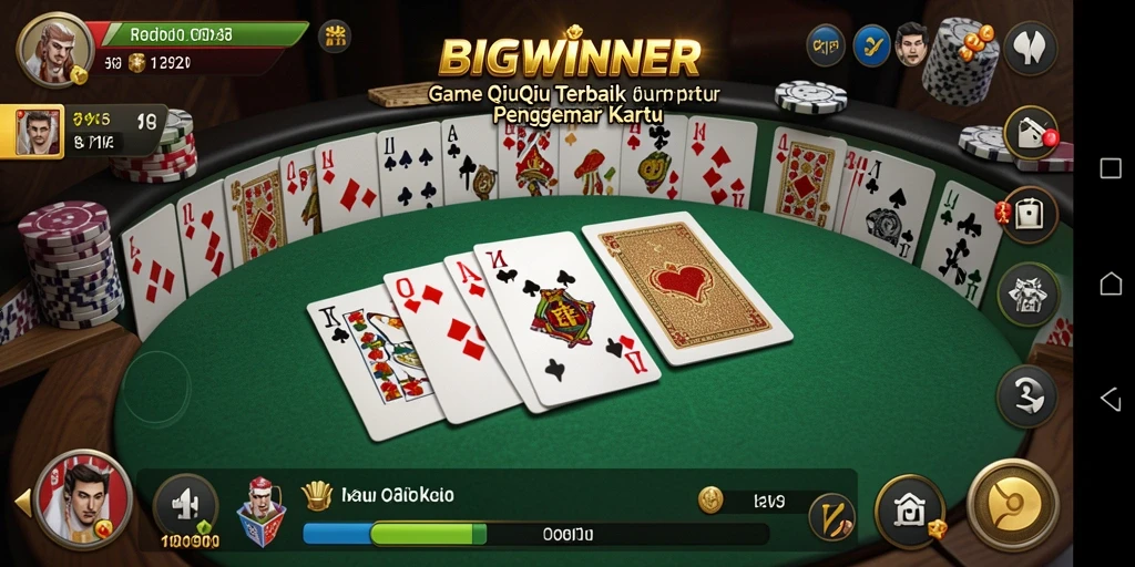 Tampilan gameplay QiuQiu yang seru dalam BIGWINNER.