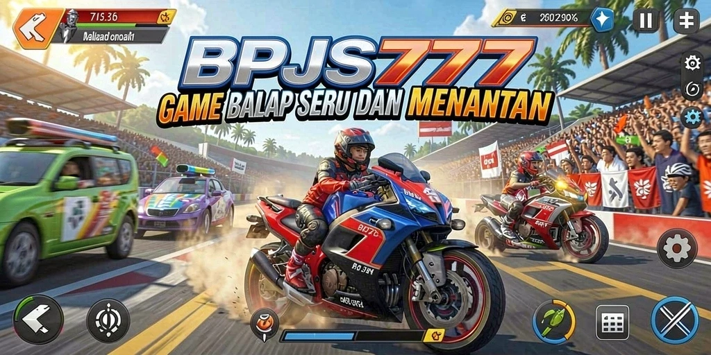 Tampilan gameplay balap yang mendebarkan di BPJS777.
