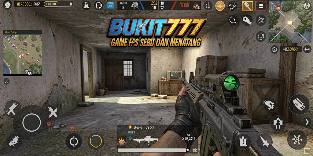 Tampilkan gameplay seru dari BUKIT777 yang menumbuhi aksi FPS.