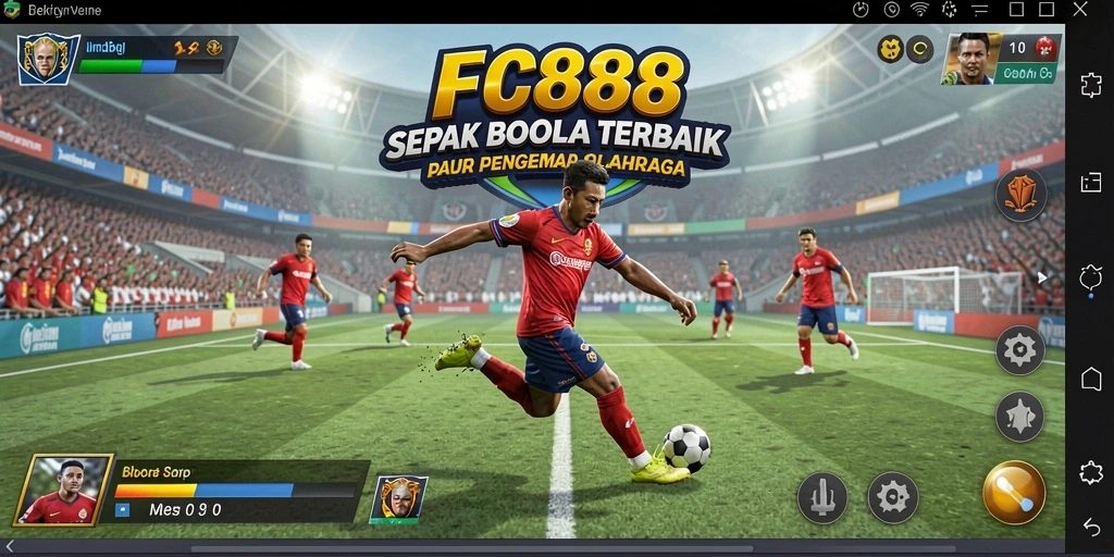 Tampilan menakjubkan dari pertandingan sepak bola di FC888.