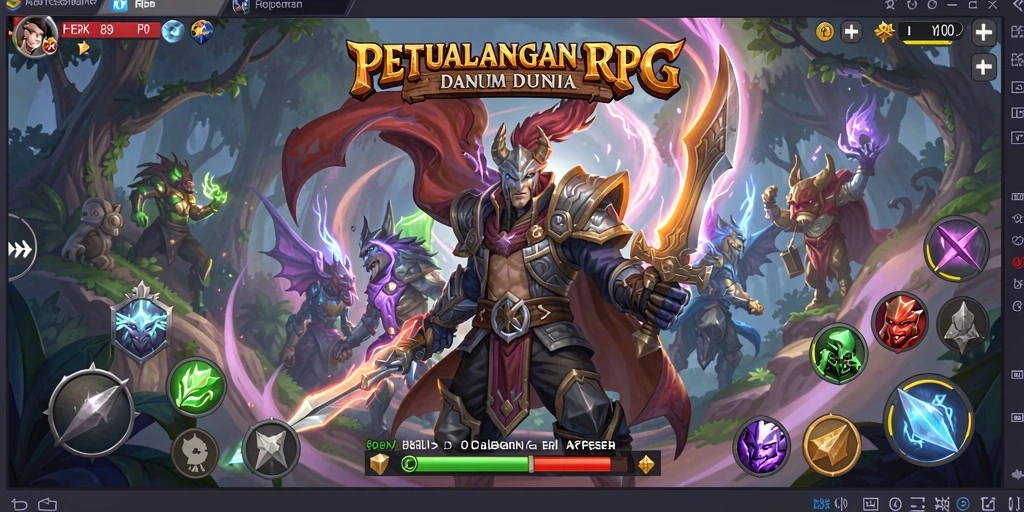 Tampilan gameplay H89 dengan karakter yang menjelajahi dunia RPG.
