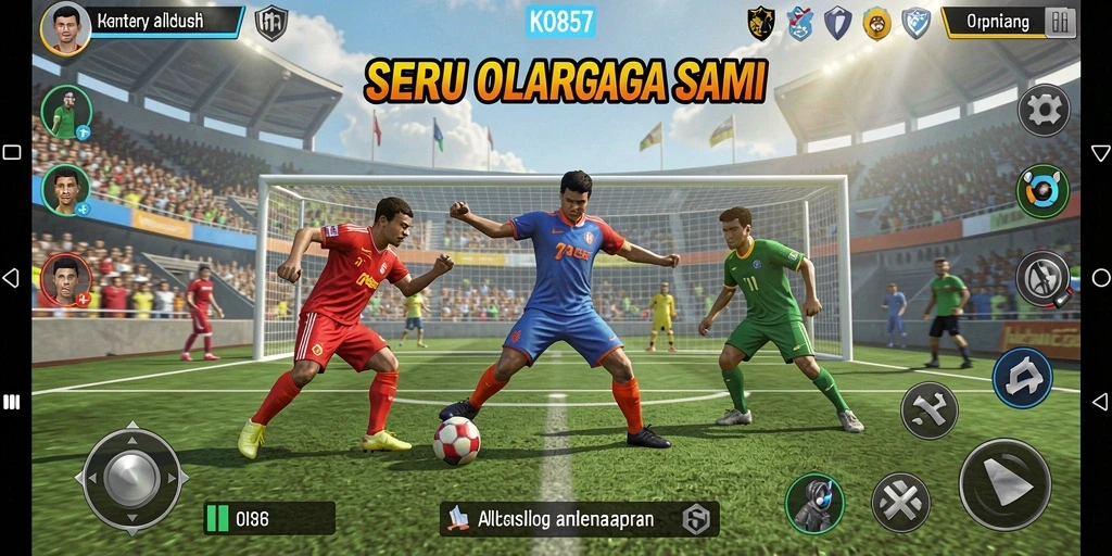 Tangkapan layar dari gameplay KO857 yang mendebarkan.