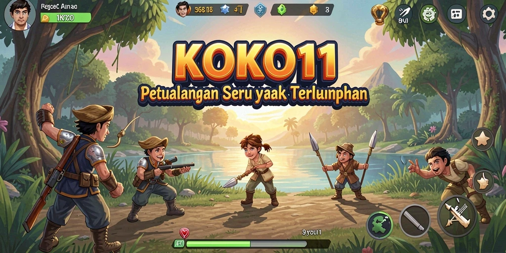 Screenshot gameplay KOKO11 menampilkan keindahan dunia petualangan yang menantang.