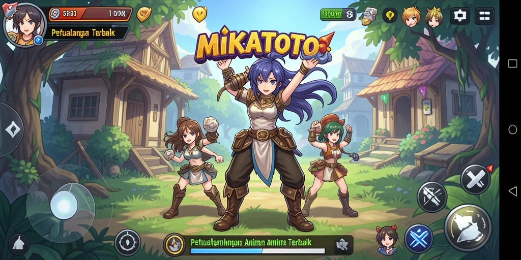 Gameplay MIKATOTO yang menakjubkan dan penuh aksi.