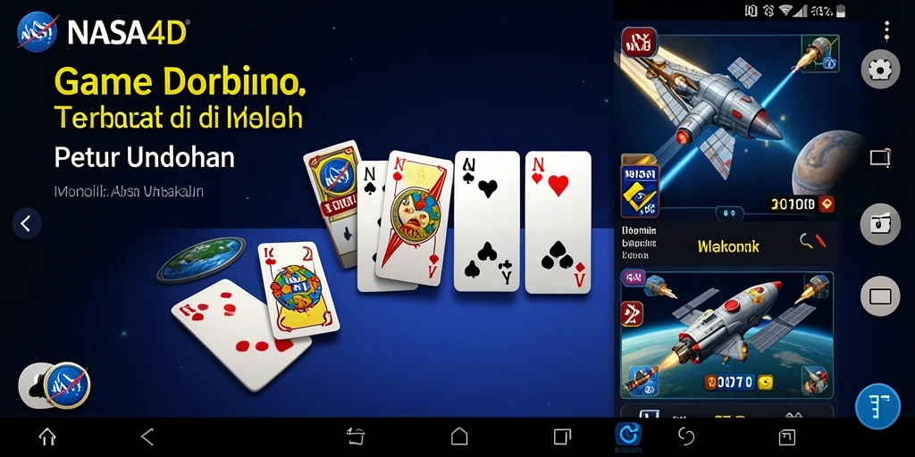 Screenshot gameplay seru dari game Domino NASA4D