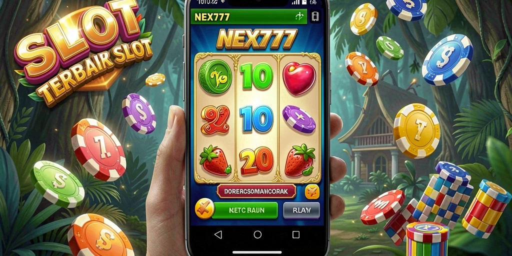 Tampilan utama gameplay NEX777 dalam permainan slot yang seru.