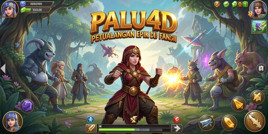Tampilan grafis menakjubkan dari gameplay PALU4D yang mendebarkan.
