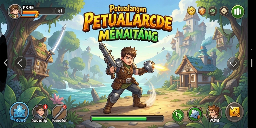 Tampilan gameplay seru dan menantang di PK95.