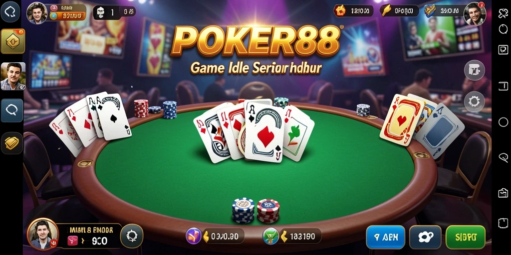 Tampilan gameplay seru dari POKER88 yang membuat ketagihan.