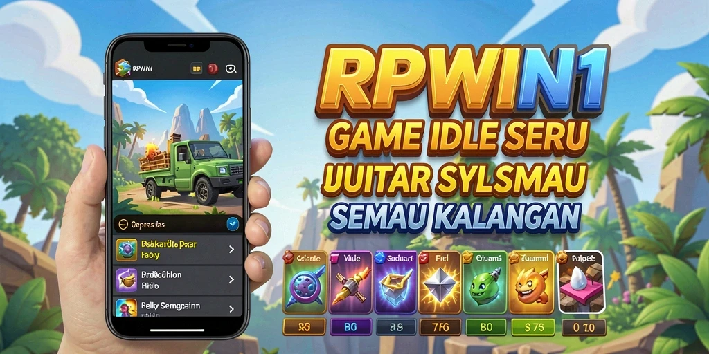 Screenshot utama RPWIN1 menampilkan gameplay Idle yang seru dan interaktif.