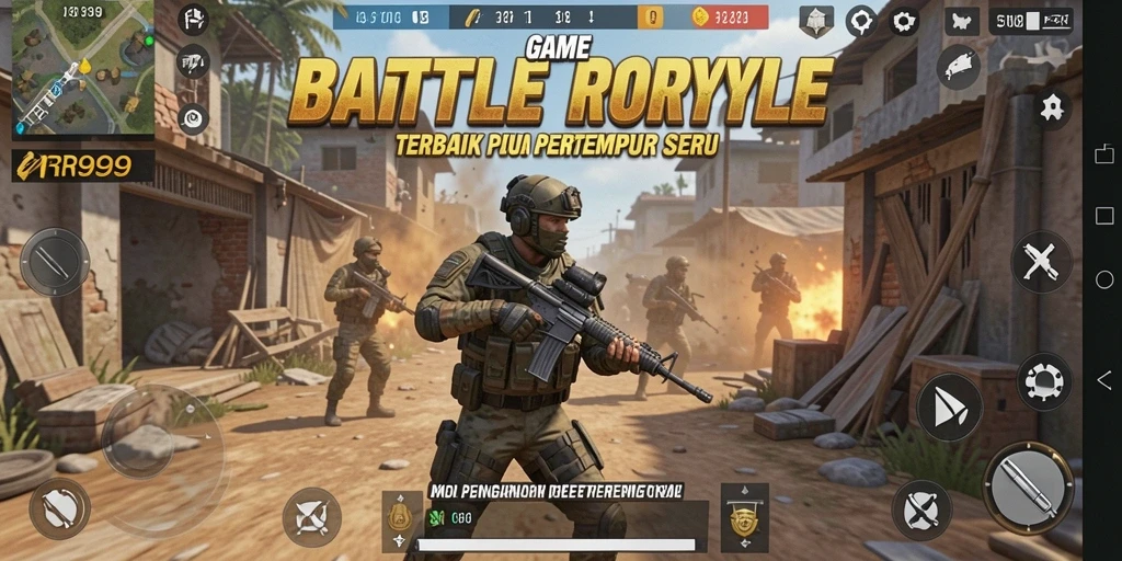 Tampak seru saat pemain bertempur di arena Battle Royale.