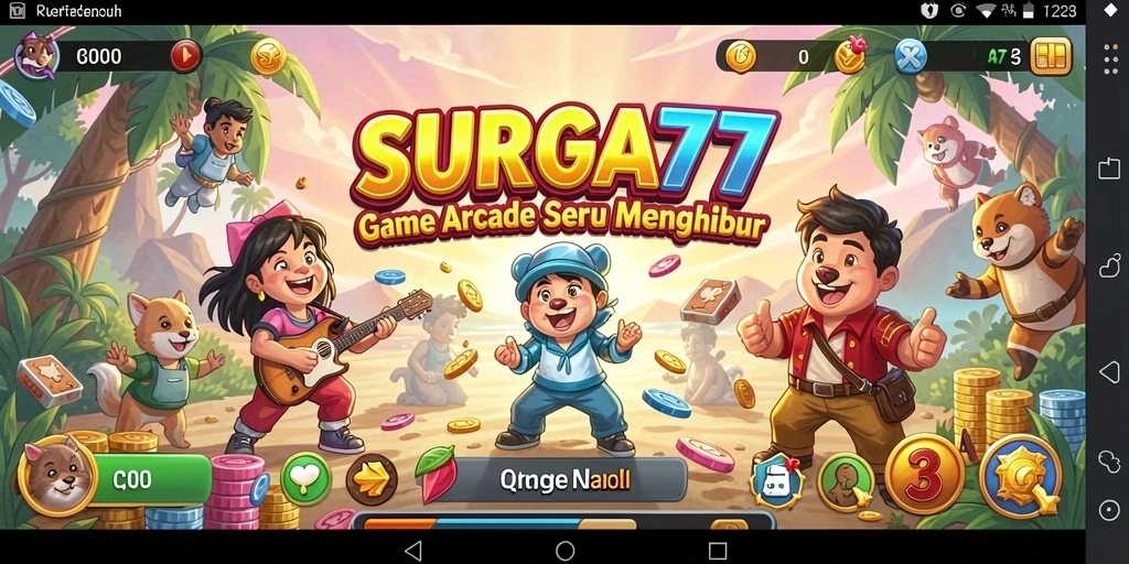 Tampilan gameplay <strong>SURGA77</strong> dengan grafis tajam dan aksi seru.