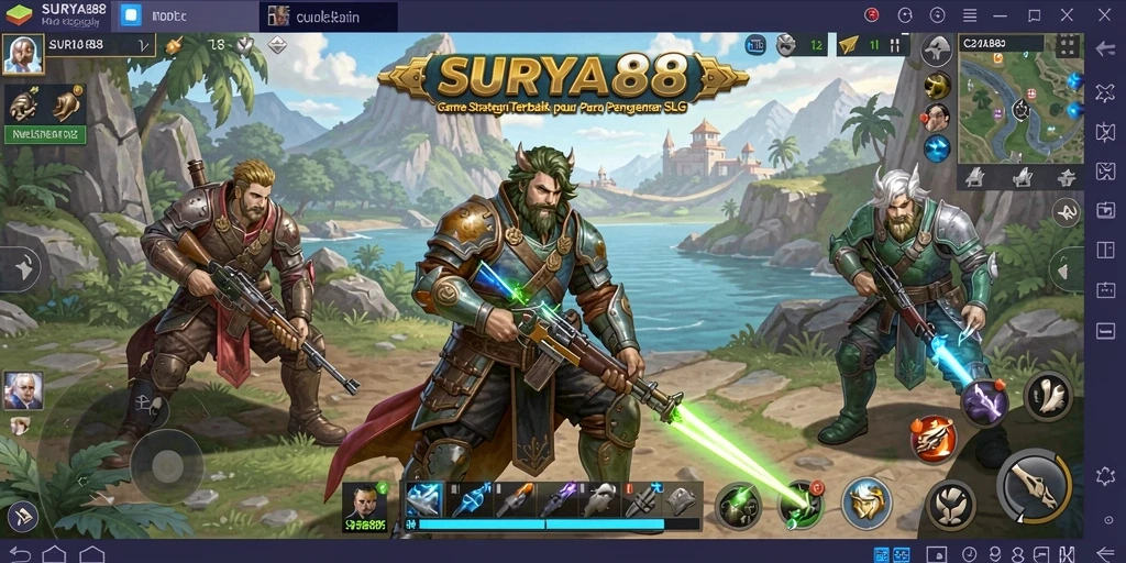 Tampilan menarik dari gameplay SURYA88 yang penuh strategi.