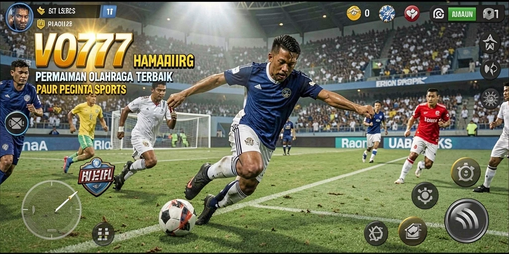 Screenshot VO777 menunjukkan aksi seru dalam gameplay olahraga.