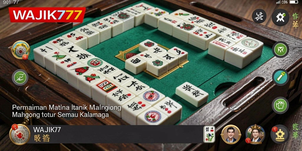 Tangkapan layar gameplay WAJIK777 menampilkan keindahan grafis Mahjong.