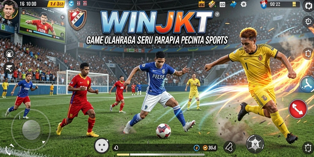 Gameplay seru di WINJKT dengan atmosfer olahraga yang mendebarkan.